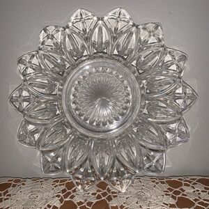 9 5/8” Federal Glass dinner plate.